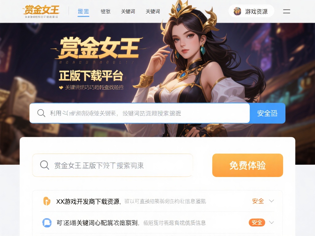 在线搜索赏金女王游戏下载的正确打开方式